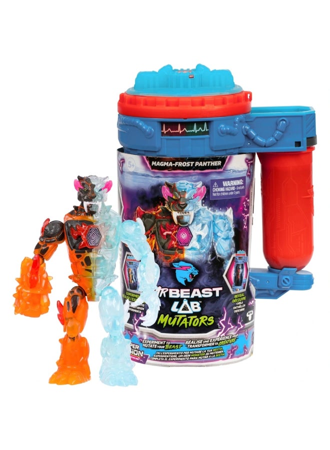 MrBeast Lab Mutators Hyper Fusion Series 2 Magma-Frost Panther Action Figure (14 cm) - Image 2